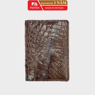 Ví card da cá sấu cw07-02 - cam kết 100% da cá sấu thật fadoda shop