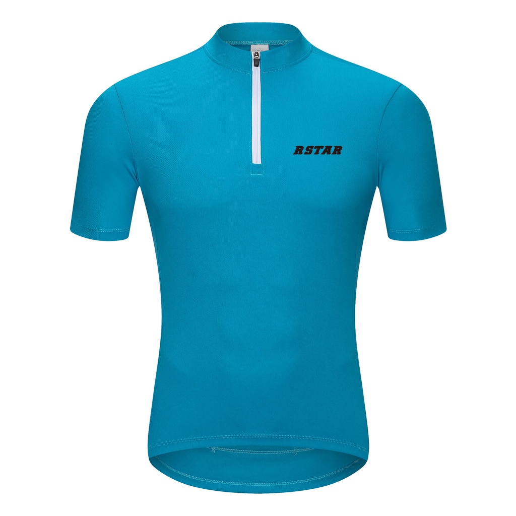 Áo Thể Thao Đi Xe Đạp Tay Ngắn Thiết Kế 3 Túi Có Dải Phản Quang Cho Nam