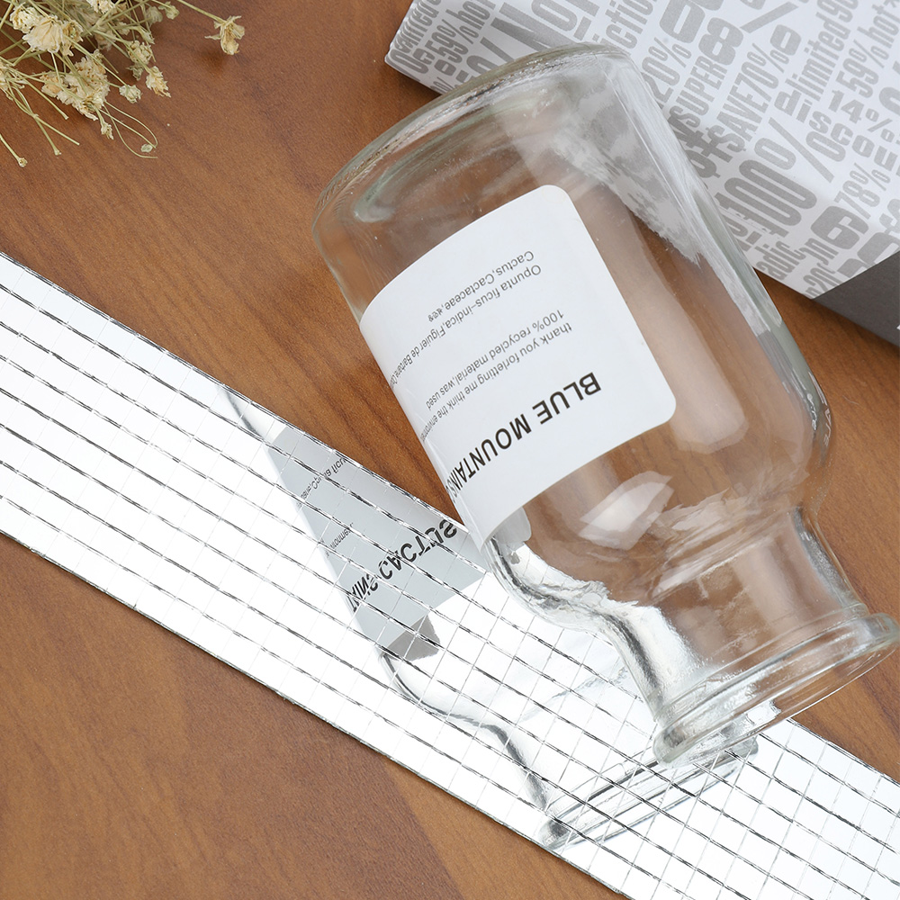 Miếng Dán Tráng Gương Hình Viên Gạch 100x4cm