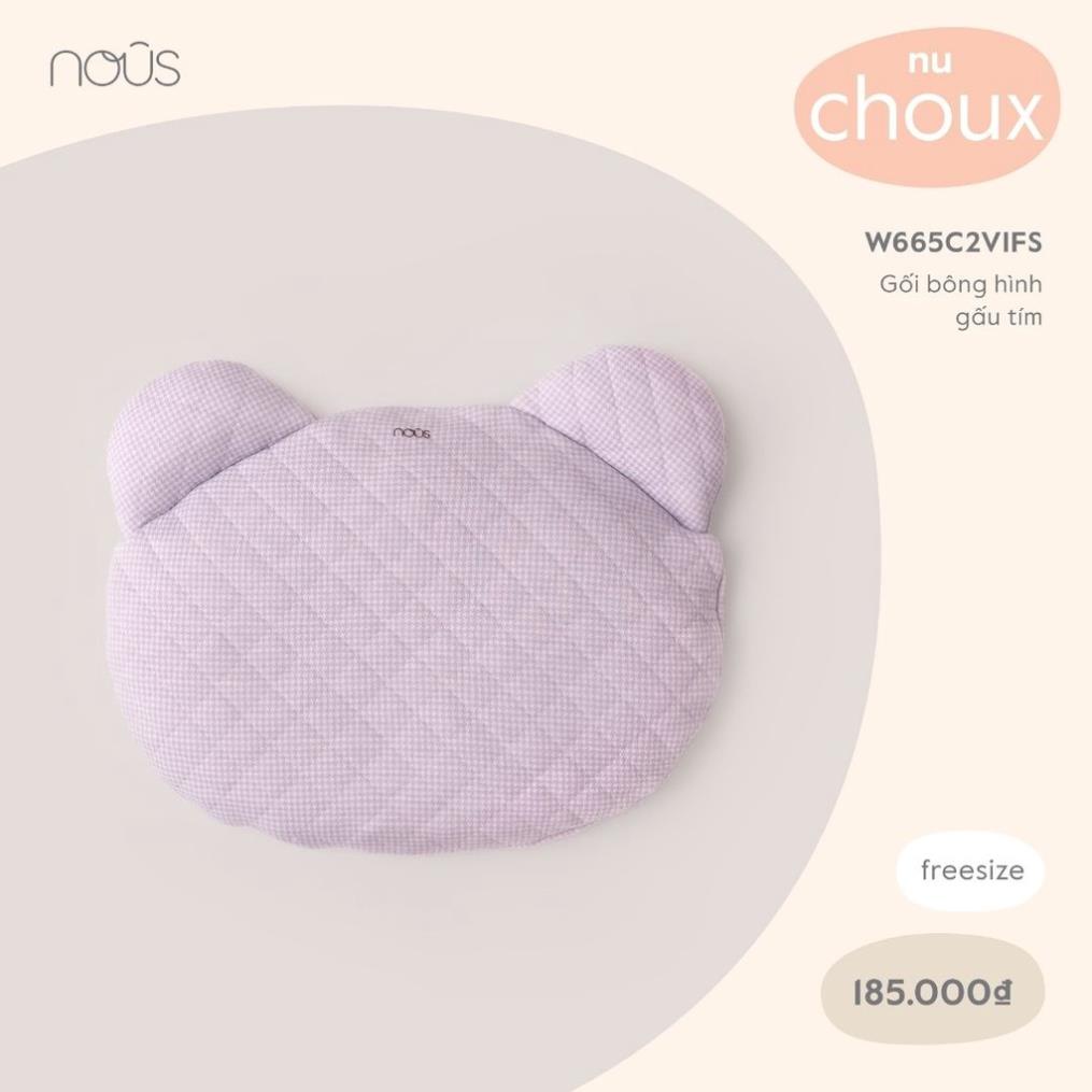Phụ Kiện Gối Cao Cấp Nous Bông Cho Bé Sơ Sinh Hình gấu