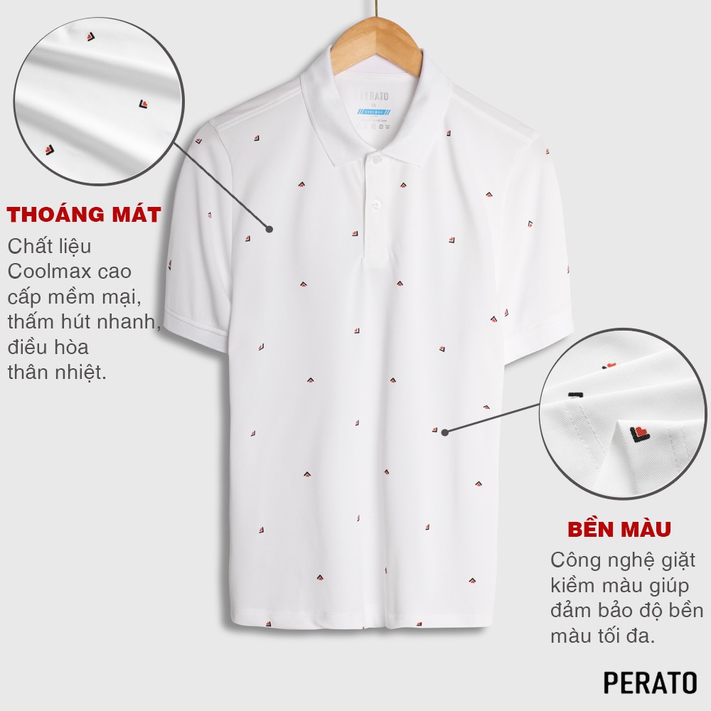 [MUA 2 GIẢM 20K] Áo Polo Nam PERATO (4 Màu), Vải Coolmax Cao Cấp Siêu Mát, Kiểu Dáng Trẻ Trung, Năng Động | BigBuy360 - bigbuy360.vn