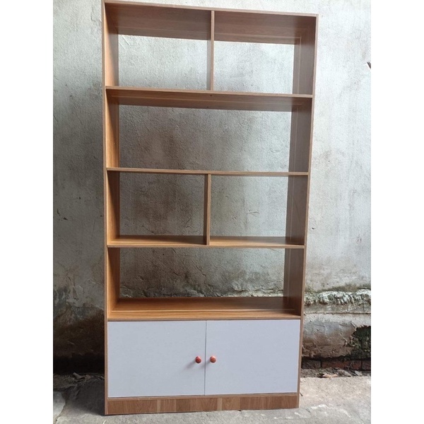 Giá Để Sách MIMO FURNITURE Kệ Trưng Bày, Tủ Gỗ Đựng Đồ Đa Năng Dùng Làm Vách Ngăn Phòng Khách, Văn Phòng Tiện Ích