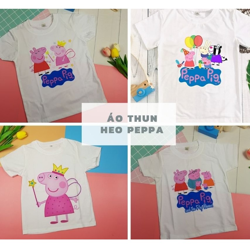 Áo thun bé gái hình Heo Peppa