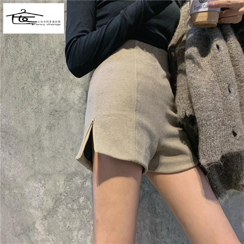 Quần Short Len Lưng Cao Dáng Ôm Dễ Phối Đồ Thời Trang Hè Thu 2020 Cho Nữ