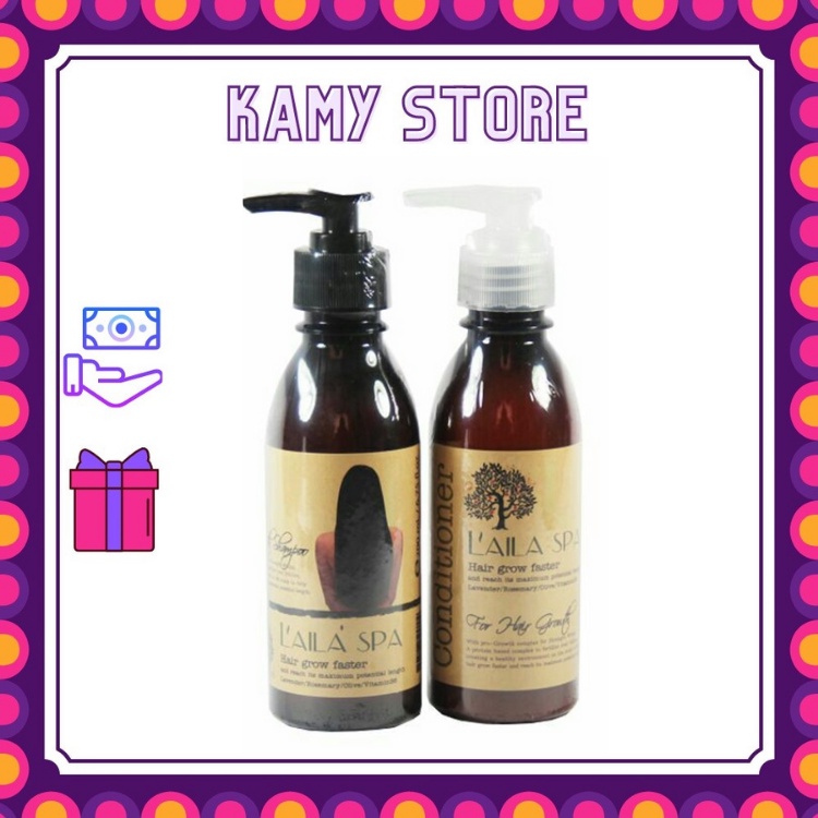 Dầu Gội Xả Kích Thích Mọc Tóc Laila Spa 200ml