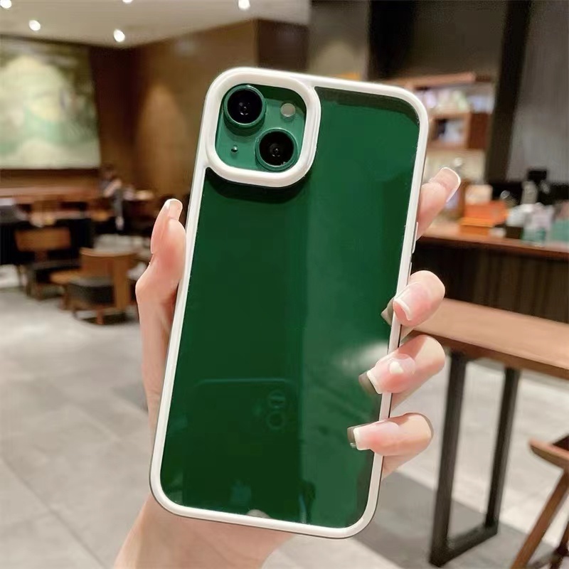 Sang Trọng Ốp Điện Thoại iPhone 11 12 13 Pro MAX X XS MAX XR 7 8 plus case ốp lưng điện thoại iphone 13 promax Cứng Viền silicon Dẻo Trong Suốt Màu Macaron Chống Sốc Cho