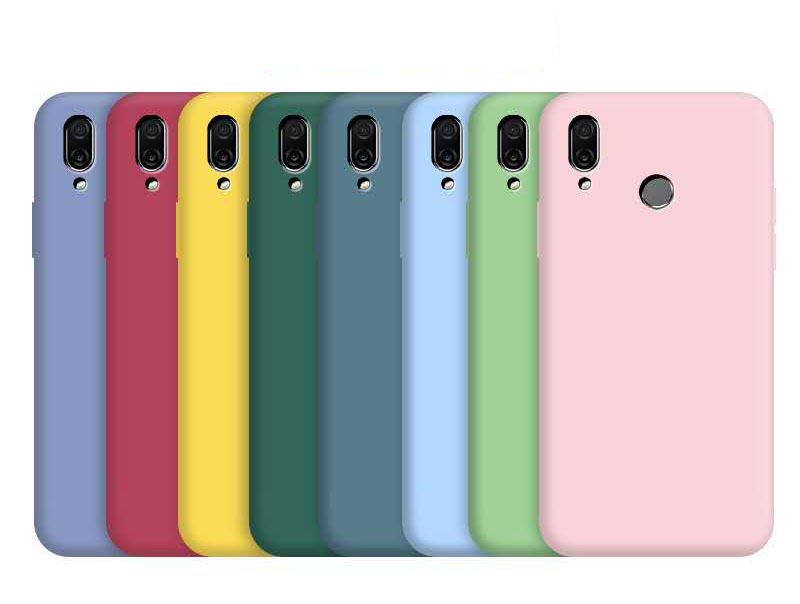Ốp điện thoại silicon mềm chống sốc màu trơn cho Huawei honor play