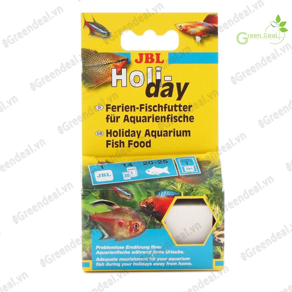 JBL - Holiday Fish Food (Hộp 43 gram) | Thức ăn khô cao cấp cho cá cảnh trong kỳ nghỉ Lễ