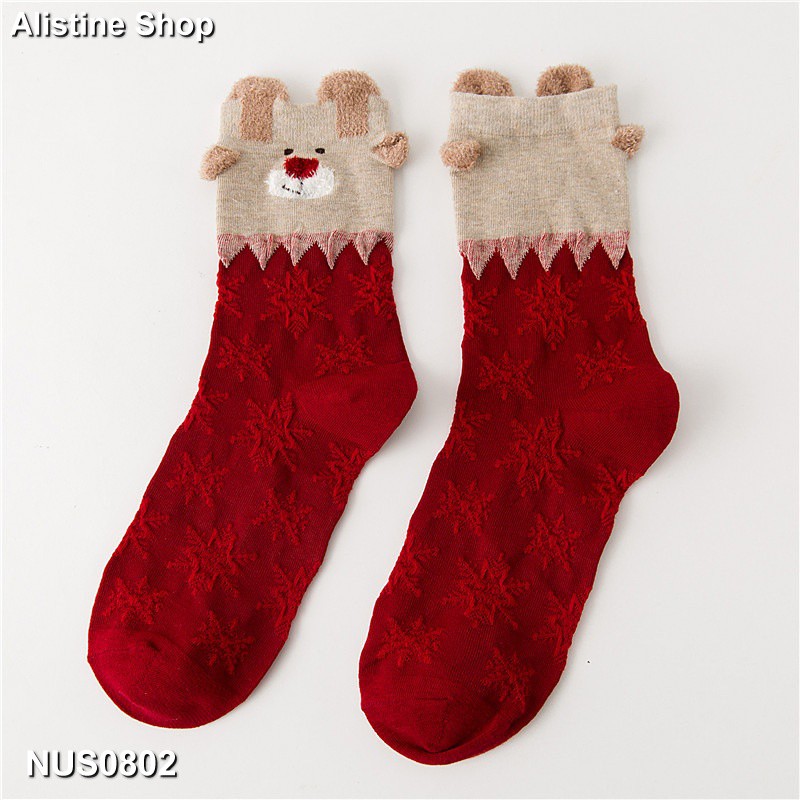 Vớ nữ họa tiết giáng sinh Noel