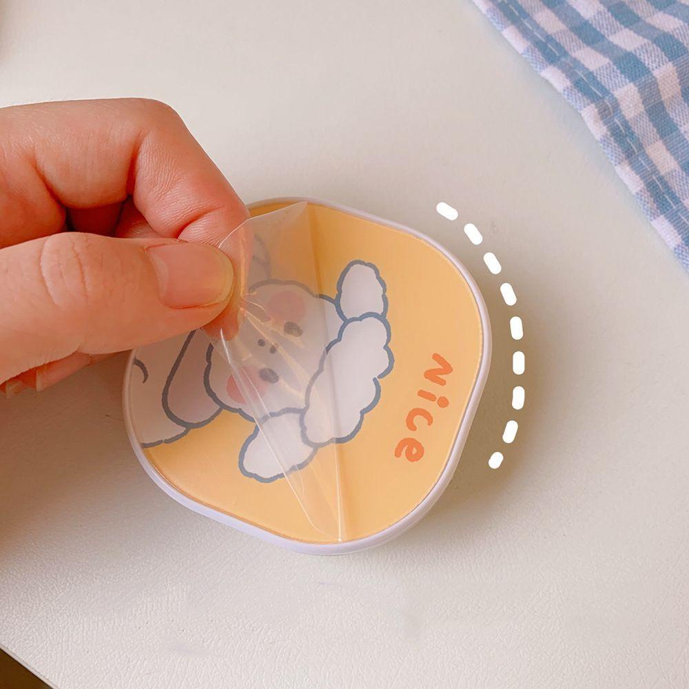 Hộp Đựng Kính Áp Tròng WMES15H Có Gương Soi Họa Tiết Hoạt Hình Dễ Thương Cho Nữ