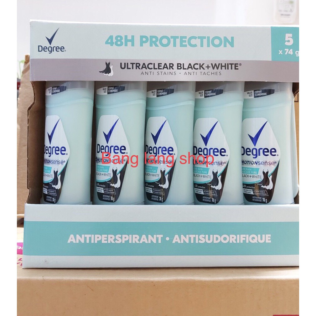 Lăn khử mùi Nữ DEGREE Antiperspirant ULTRACLEAR Black + White 48h ( 74g )