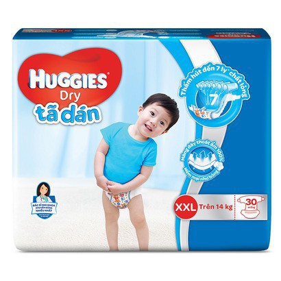 [giá tốt] Tã dán Huggies size s56/M48/L42/XL38/XXL30 [Chính hãng]