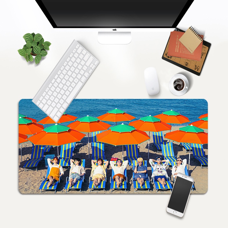 Tấm Lót Chuột Và Bàn Phím Máy Tính In Hình Nhóm Nhạc bts Hàn Quốc