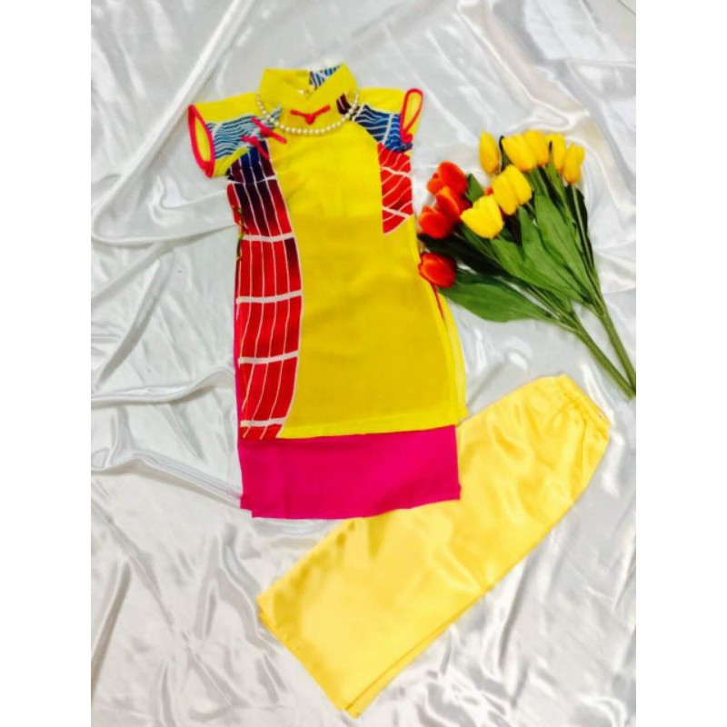 áo dài 2lớp cho bé gái