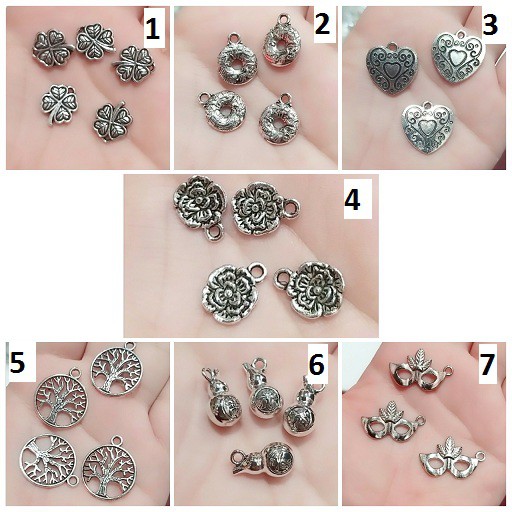 Charm bạc cổ 50gram = 23k / gói