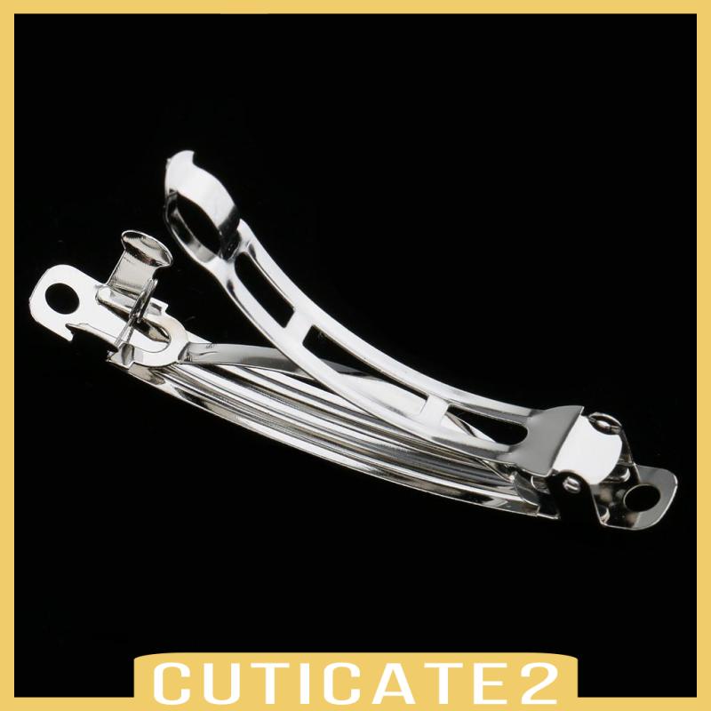 50 Chiếc Kẹp Tóc Trống Barrette Kim Loại Kẹp Tóc Phụ Kiện Vòm Tóc