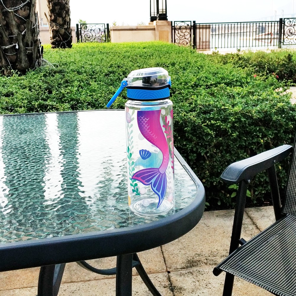 Bình Đựng Nước Dễ Thương Có Nắp Đậy Chống Tràn 23oz / 680ml