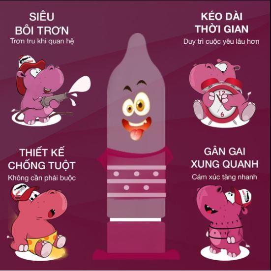 Bao cao su Malaysia Azodra 4 in 1 – 12 chiếc ( Che tên sản phẩm )
