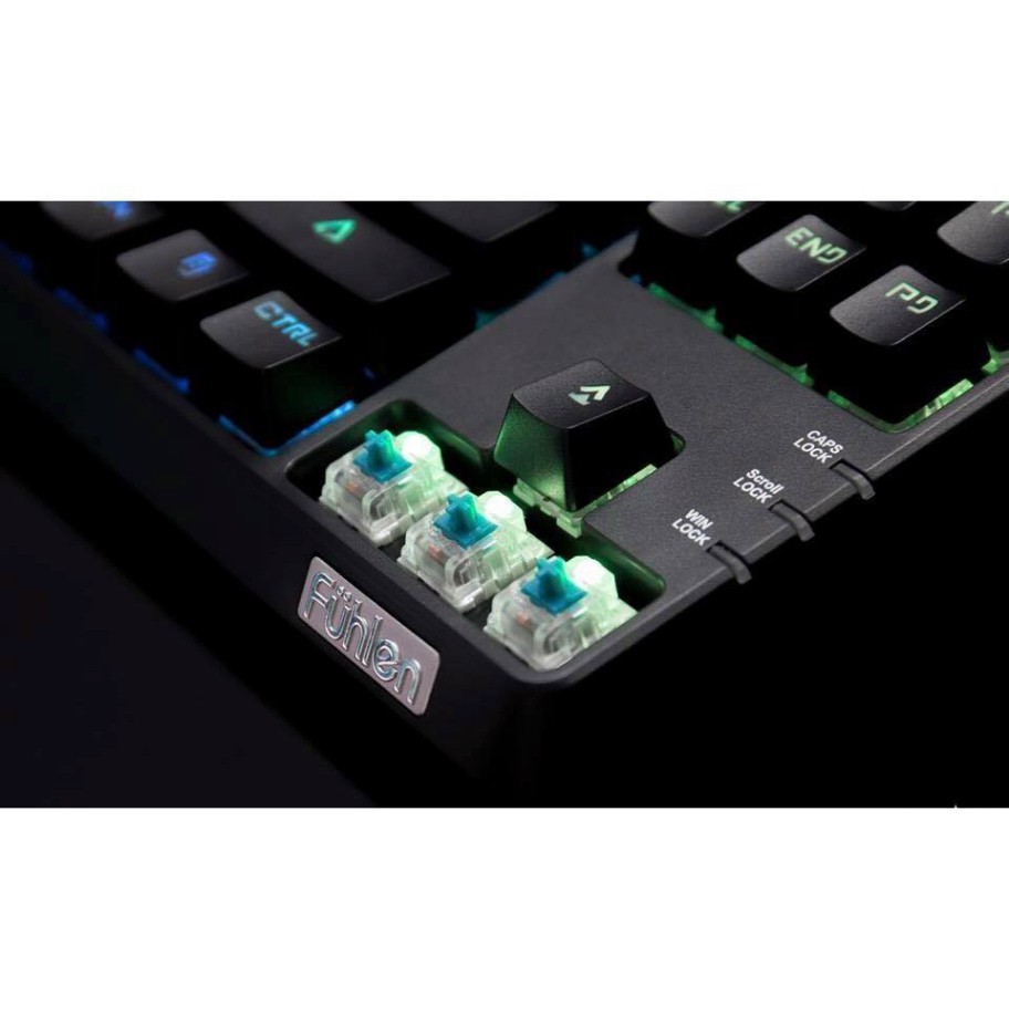 Bàn phím cơ Fuhlen M87S, Blue Switch, Đèn led 9 chế độ RGB, "Bản mới năm 2019"