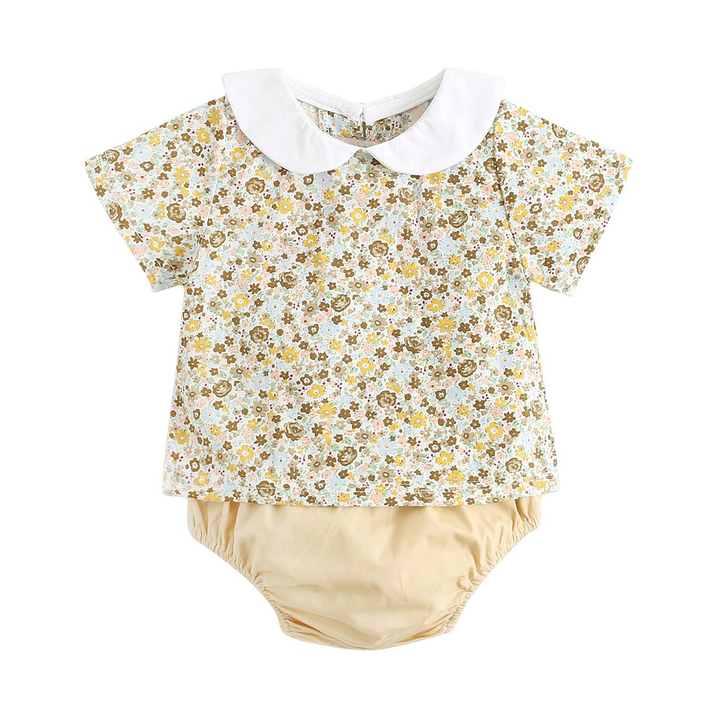 Bộ Đồ Sanlutoz 2 Món Làm Bằng Cotton Dành Cho Bé Vào Mùa Hè