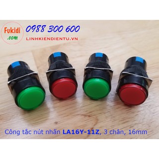 Công tắc nút nhấn giữ LA16Y-11Z AB6Y-A kích thước 16mm