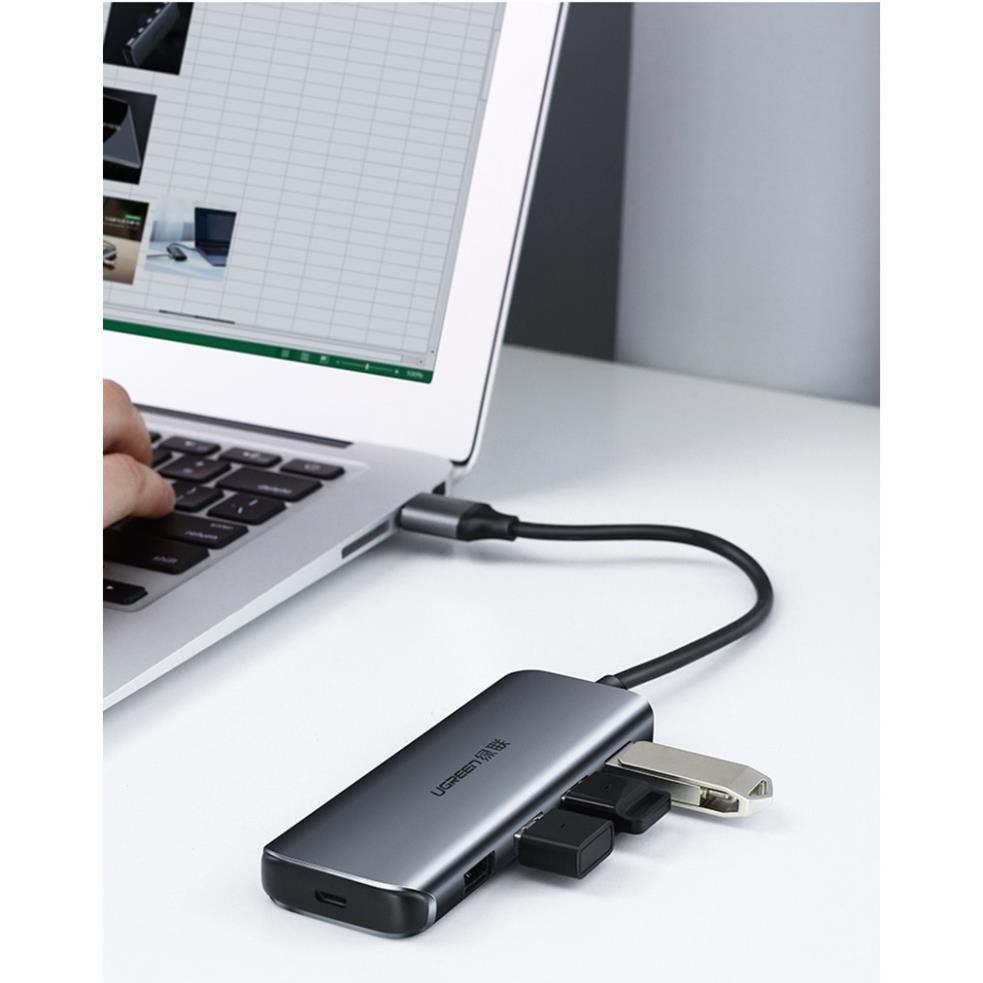 Ugreen 50768 - Hub chia USB 3.0 ra 4 cổng  vỏ nhôm cao cấp ✔HÀNG CHÍNH HÃNG ✔