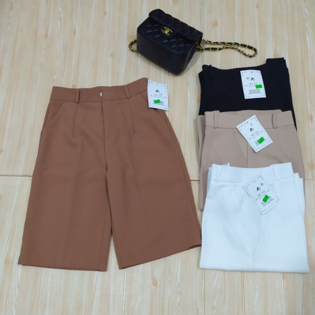 ☒◙▣Quần ống rộng lửng nữvải tây( mã 144)