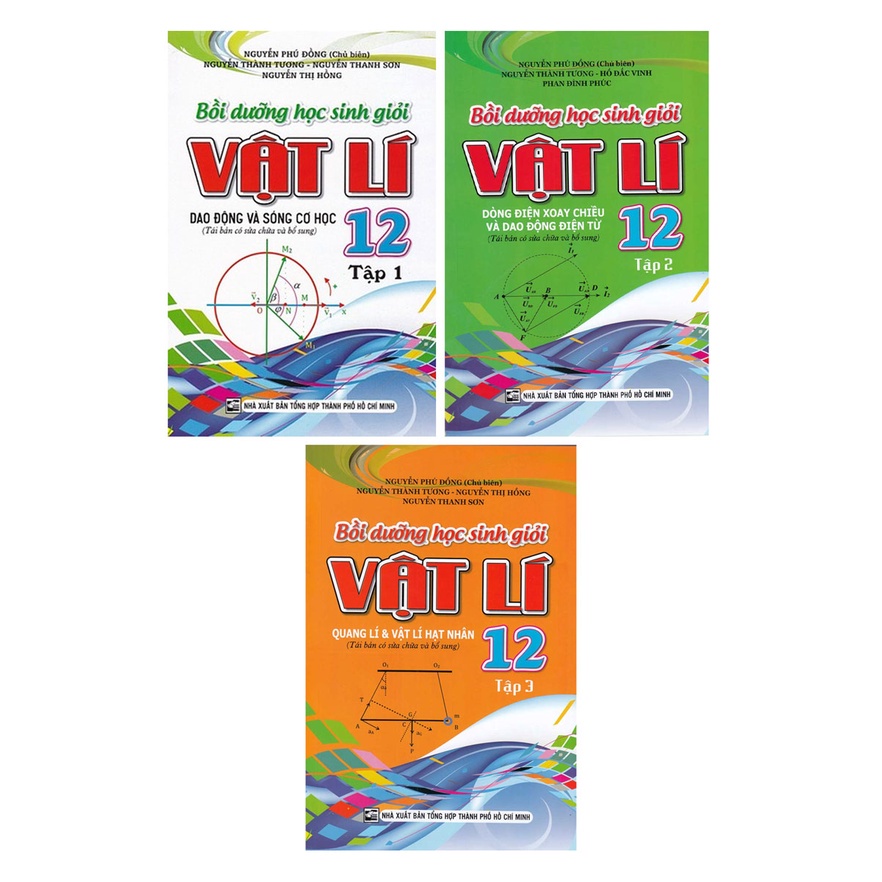 Sách Combo Bồi Dưỡng Học Sinh Giỏi Vật Lý Lớp 12 Trọn Bộ 3 Tập
