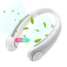 Quạt Đeo Cổ Mini, Quạt Không Cánh USB Tích Điện Tiện Lợi, Thời Trang, Dáng Thể Thao Hàng Nội Địa