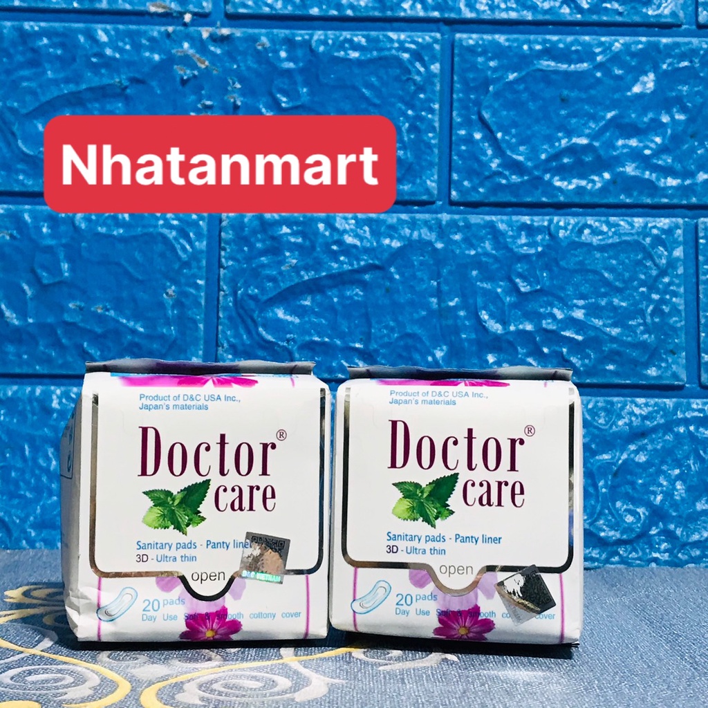 Băng Vệ Sinh Doctor Care Hàng Ngày Tinh Chất Thảo Dược Gói 20 Miếng 16cm