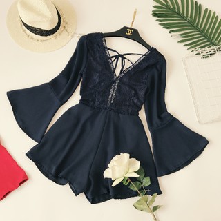 Bộ Jumsuit ren (Hàng order, có hình thật khách mặc)