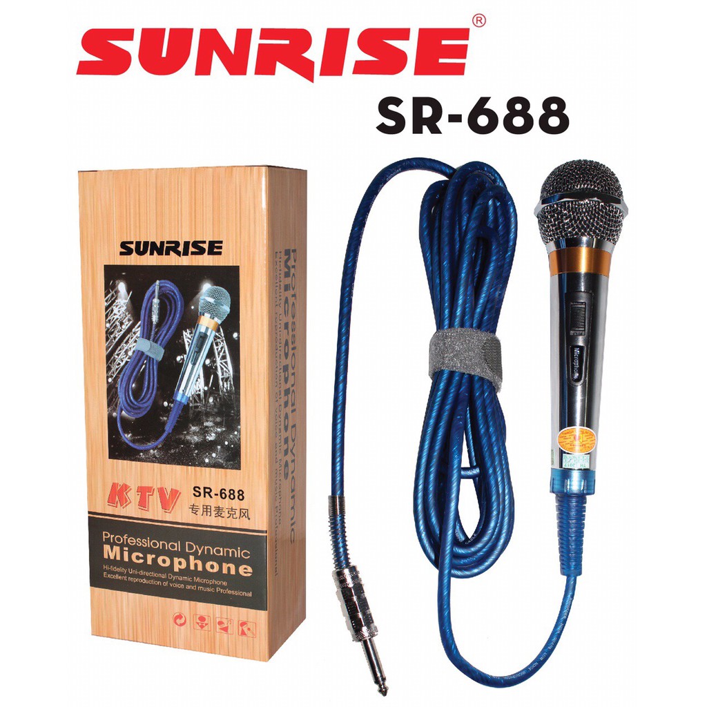 [Mã ELHACE giảm 4% đơn 300K] Micro có dây Sunrise SR-688