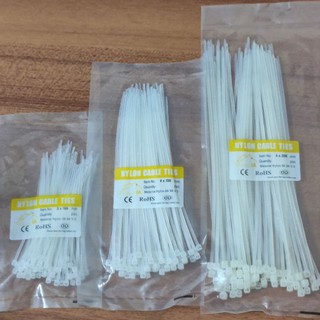 Dây rút nhựa đen & trắng có đủ kích cỡ / chất liệu nhựa polime dẻo dai, bền bỉ chịu lực & chịu nhiệt