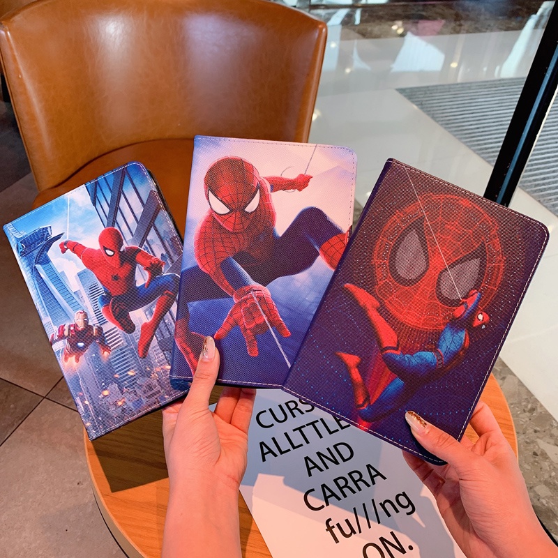 Ốp Máy Tính Bảng Silicon Chống Sốc Hình Spiderman 2021 Inch 2020 Ipad Mini 4 Mini 5 2019 pro9.7 11 air4/3/2 2018 2018