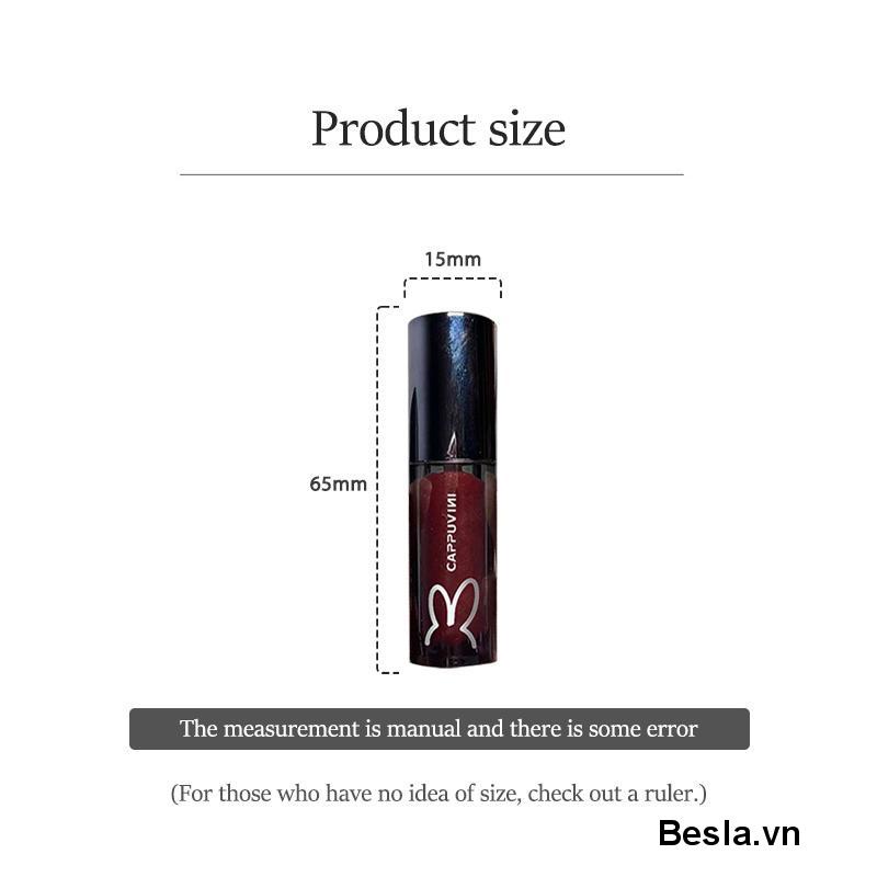 💎Son Bóng cappuvini thỏ đen dưỡng ẩm môi Chính Hãng