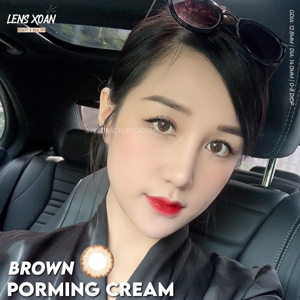 ÁP TRÒNG PORMING CREAM BROWN -OLENS ( LENS XOẮN)