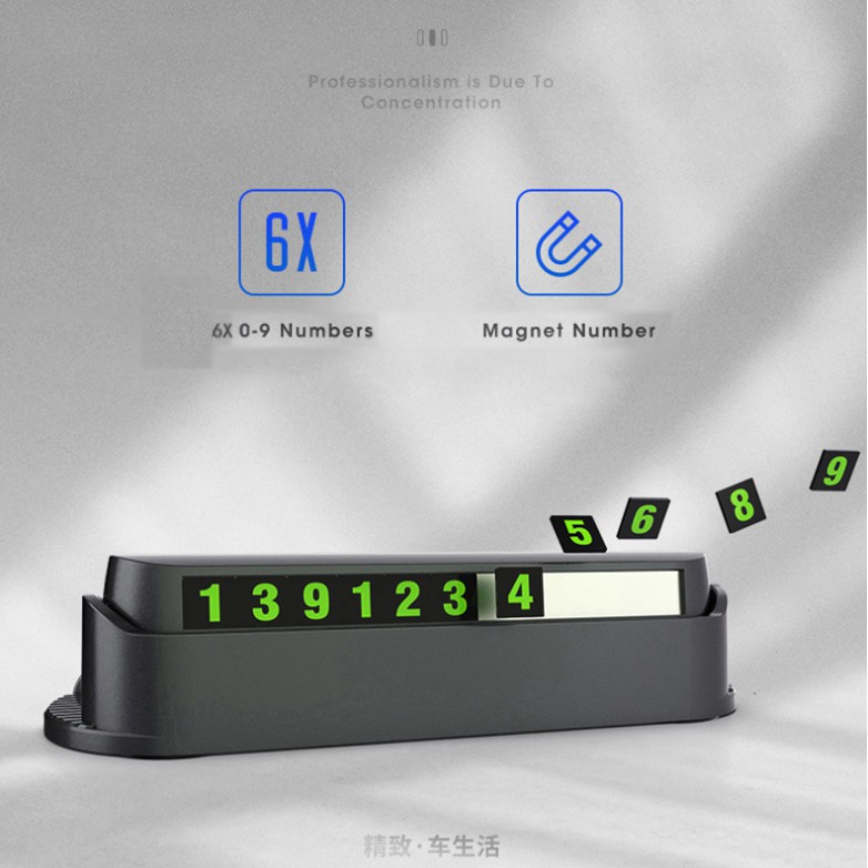 Bảng số kiêm giá đỡ điện thoại gắn xe ô tô tiện dụng