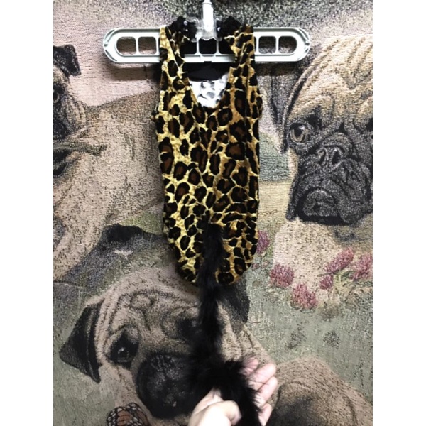 Bộ suit da báo lông nhung cho bé