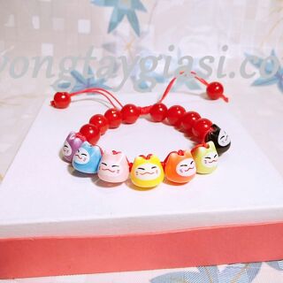 Vòng mèo may mắn - Nguyên liệu Handmade.