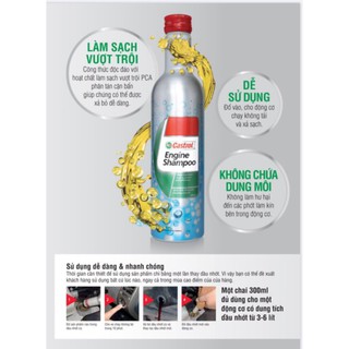 Chất súc rửa động cơ 4T Castrol Engine Shampoo 300 ml