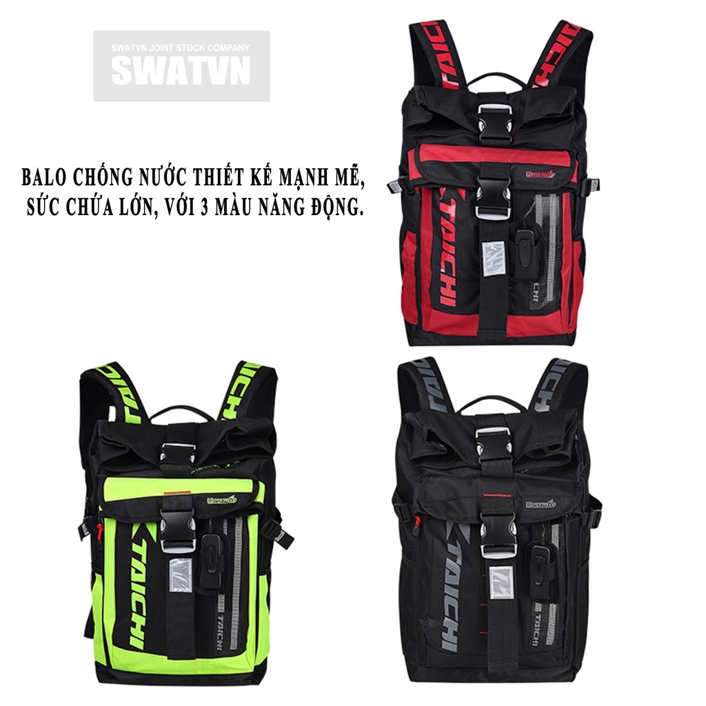 Balo Đi Phượt, Leo Núi Balo Túi TAICHI RSB 272, Balo Đèn Led Chống Thấm Nước Cao Cấp, Sức Chứa Với V