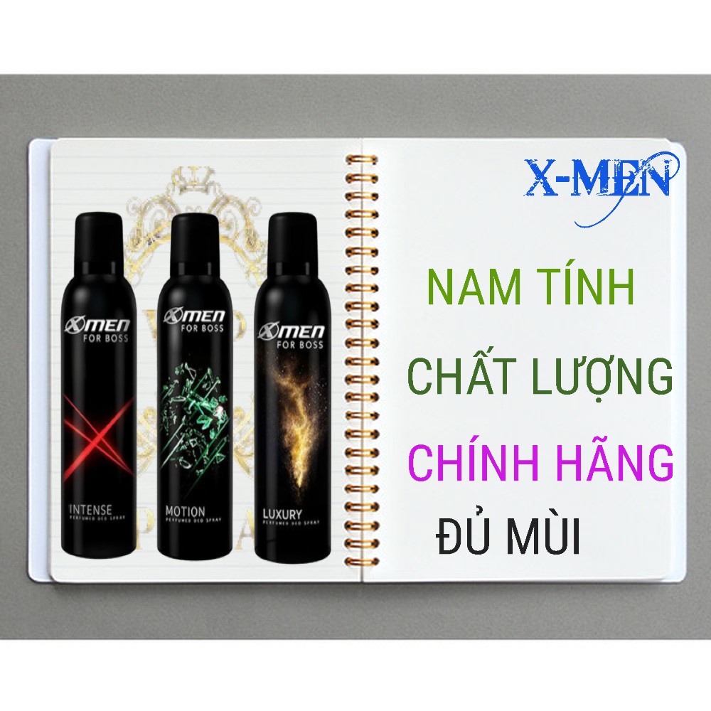 XMEN_ XỊT KHỬ MÙI XMEN FORBOSS 150ML ĐỦ MÙI HƯƠNG.