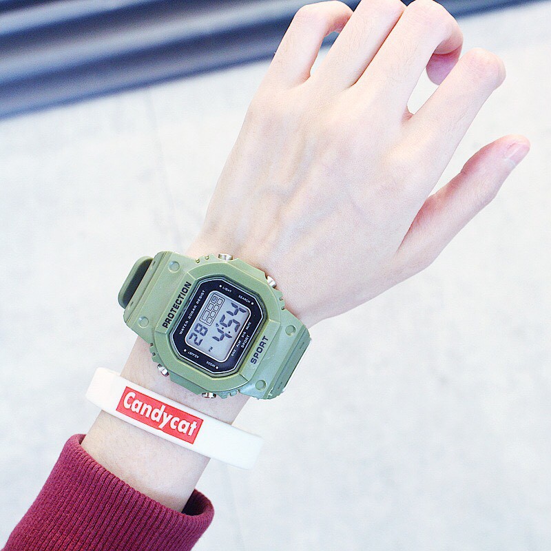 [Mã FAMARAL2 giảm 10K đơn 50K]ĐỒNG HỒ NAM NỮ PROTECTION SPORT D403 MẶT VUÔNG THỂ THAO CỰC HOT | BigBuy360 - bigbuy360.vn