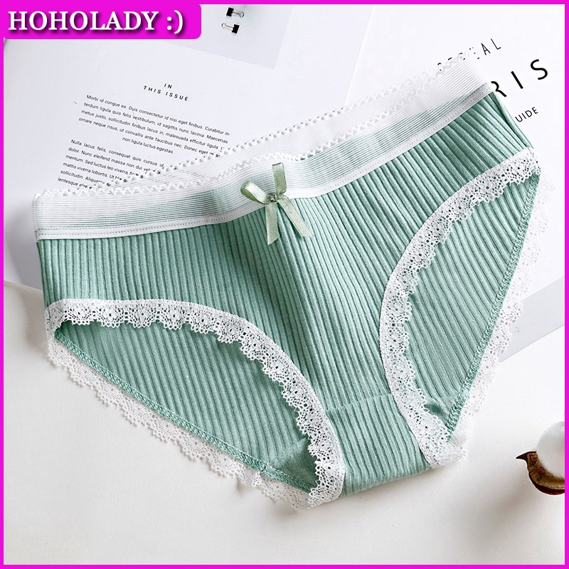 HOHOLADY Quần lót phối ren và nơ xinh xắn cho nữ | BigBuy360 - bigbuy360.vn