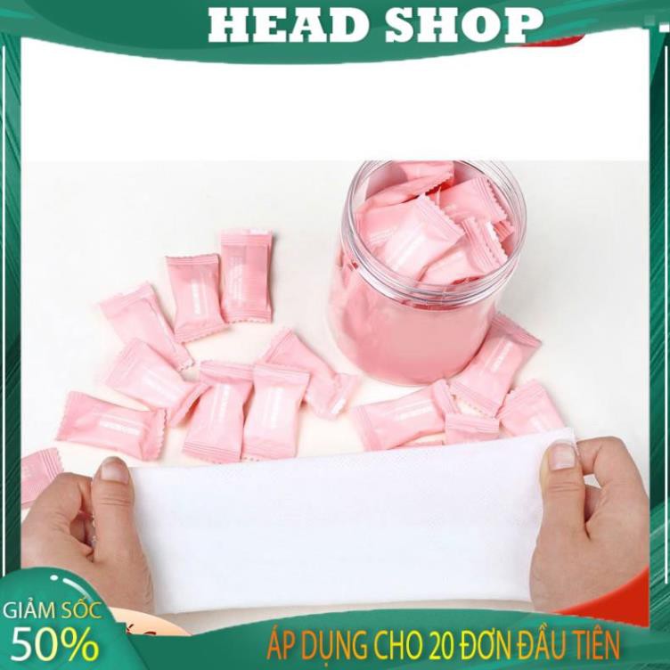 Khăn giấy nén hình viên kẹo bỏ túi du lịch vải cotton KN13 HEADSHOP