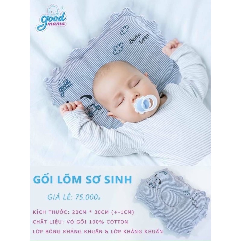 Gối Sơ Sinh Goodmama cao cấp