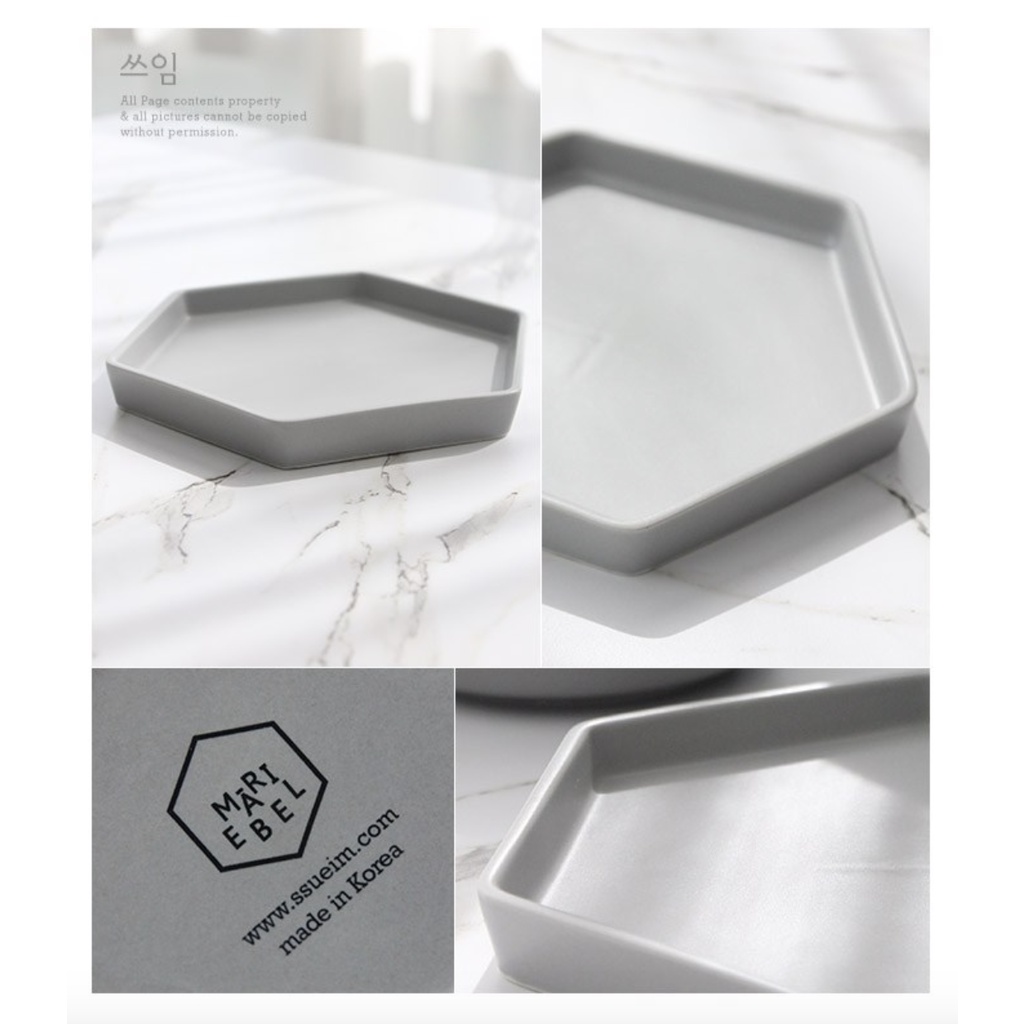 [SSAEIM Hàng nội địa] Bộ Đĩa Cao Cấp 4 Món 4 Màu Pastel - Bộ Đĩa Phong Cách Hàn Quốc cao cấp