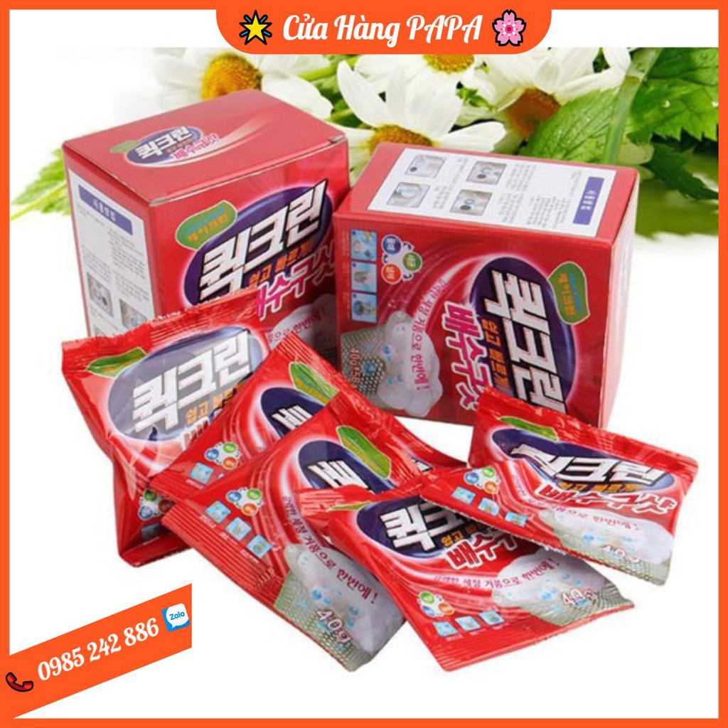 Bột Thông Tắc Bồn Cầu Hàn Quốc (Hộp 5 Gói)