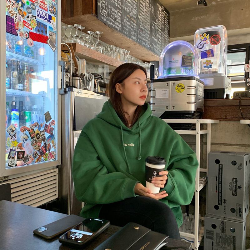 (có sẵn trắng M,L, xanh M) áo hoodie nỉ bông dày dặn 3 màu kèm hình thật | BigBuy360 - bigbuy360.vn