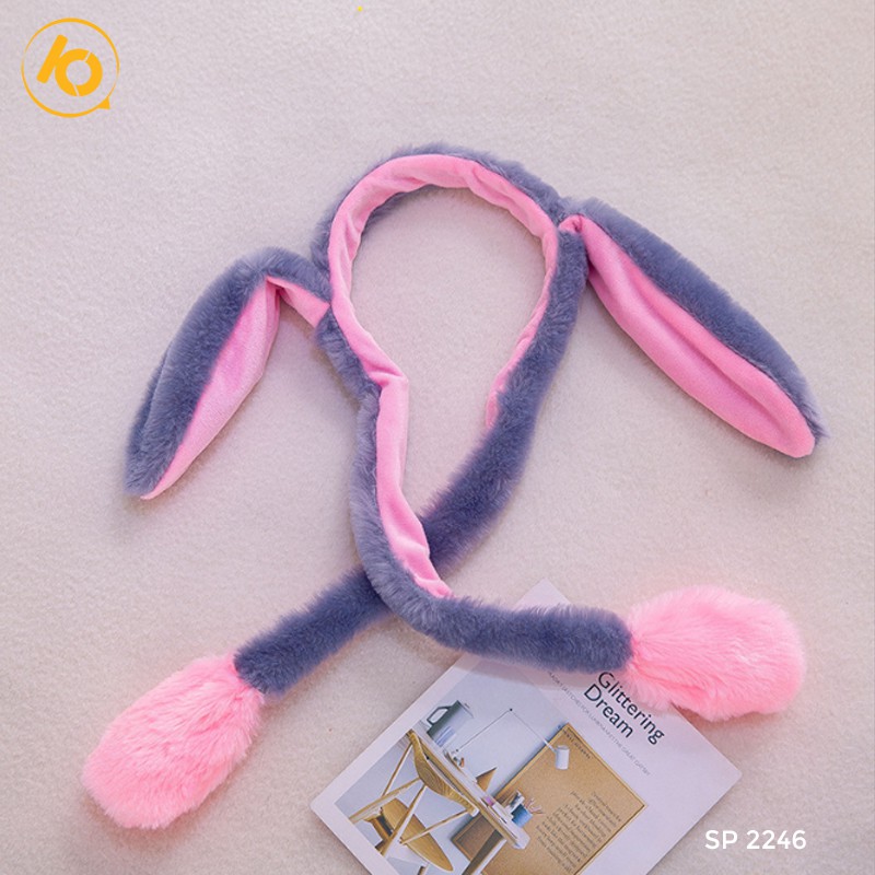 MŨ TAI THỎ NHÚC NHÍCH SIÊU DỄ THƯƠNG -SP002246